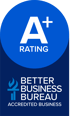 BBB Accredited Business - A+ Rating