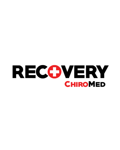Recovery ChiroMed - black and red logo.