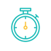 Blue and yellow stop watch.
